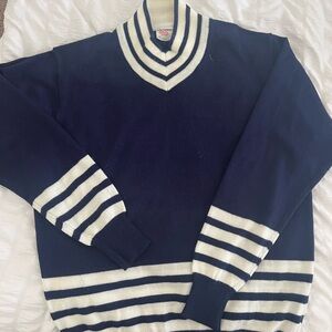 Vintage Arrow Casual Wear - Mockneck Varsity Sweater - Medium